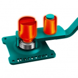 Ручной станок для гибки арматуры KRAFTOOL 12 E, острый гиб, на подшипнике - stroymarket66.ru - Краснодар