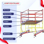 Вышка-тура  ВСП 2.0х2.0, Н-2.8м - stroymarket66.ru - Краснодар