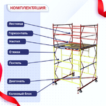 Вышка-тура  ВСП 2.0х2.0, Н-4.0м - stroymarket66.ru - Краснодар