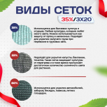 Сетка фасадная затеняющая зеленая 30-35% 3х20 м - stroymarket66.ru - Краснодар