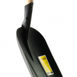 Лопата большая совковая с деревянным черенком 960 мм и ручкой - stroymarket66.ru - Краснодар